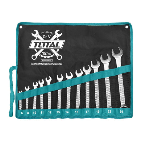 Total Wrenches Total 12 Pieces Combination Spanner Set 6-24mm - THT1022121