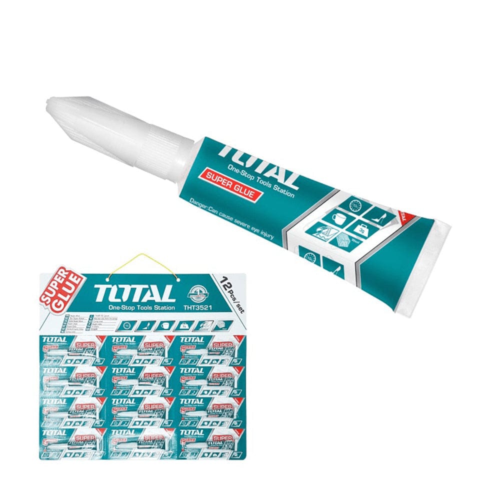 Total Adhesive & Glue Total 12 Pieces Super Glue Set - THT3521