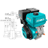 Total Gasoline Water Pump Total 13HP Gasoline Engine - TGEN1881