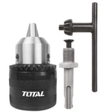 Total Chuck Keys & Specialty Accessories Total 13mm Key chuck with Adapter - TAC451301.1