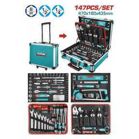 Total Tool Set Total 147 Pieces Hand Tools Set - THKTHP21476