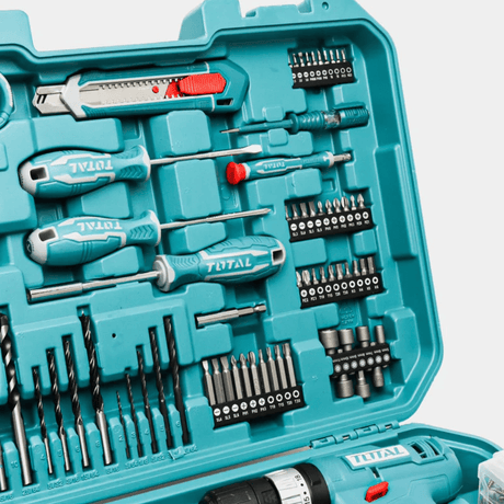 Total Tool Set Total 165 Pieces Tool  Set With 20V Cordless Impact Drill - THKTHP11652