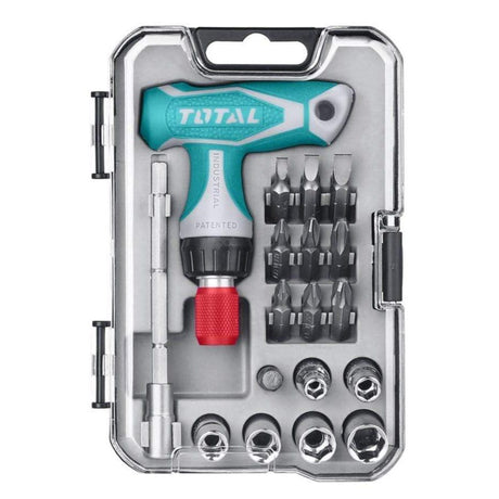 Total Screwdrivers Total 18 Pieces T-handle Wrench Screwdriver Set - TACSD30186