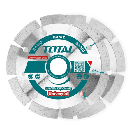 Total Grinding & Cutting Wheels Total 2 Pieces Dry Diamond Disc 115mm - TAC21111532