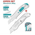 Total Multi Tools & Knives Total 22 Pieces Utility Knife Set - THT515226