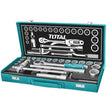 Total Sockets & Hex Keys Total 24 Pieces 1/2" Socket Set - THT121242