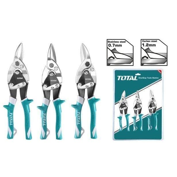 Total Hand Saws & Cutting Tools Total 3 Pieces Aviation Snip Set - THT520106K