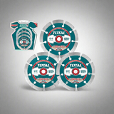 Total Grinding & Cutting Wheels Total 3 Pieces Dry Diamond Disc Set 9'' - TAC2112308