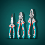 Total Pliers Total 3 Pieces High Leverage Plier Set - THT2K0301S
