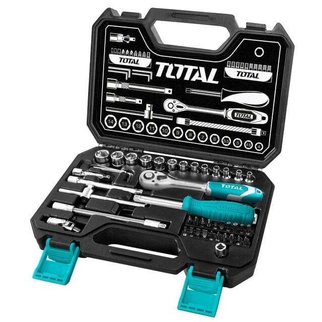 Total Sockets & Hex Keys Total 45 Pieces 1/4" Socket Set - THT141451