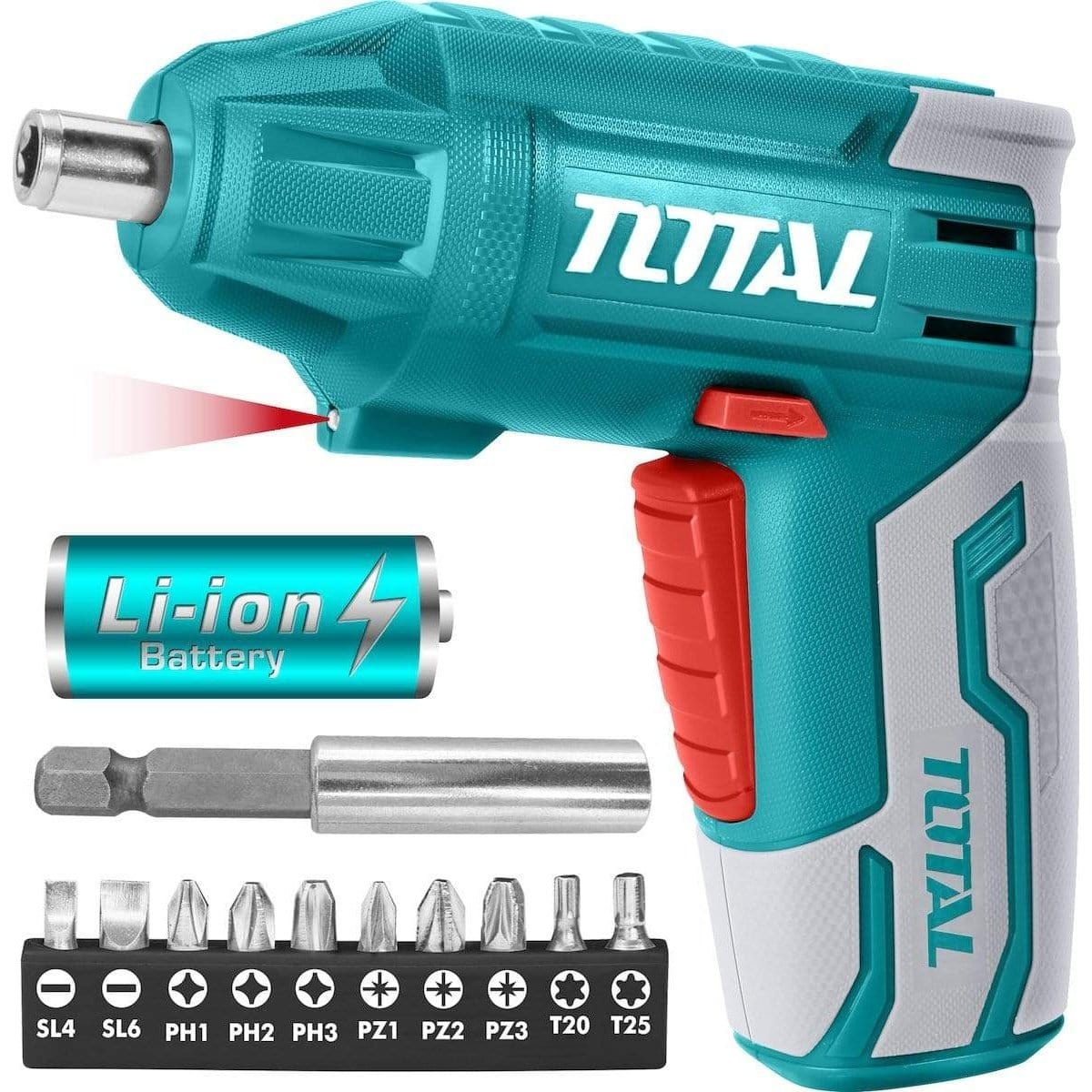 Total Powered Screwdriver Total 4V Cordless Screwdriver - TSDL10401