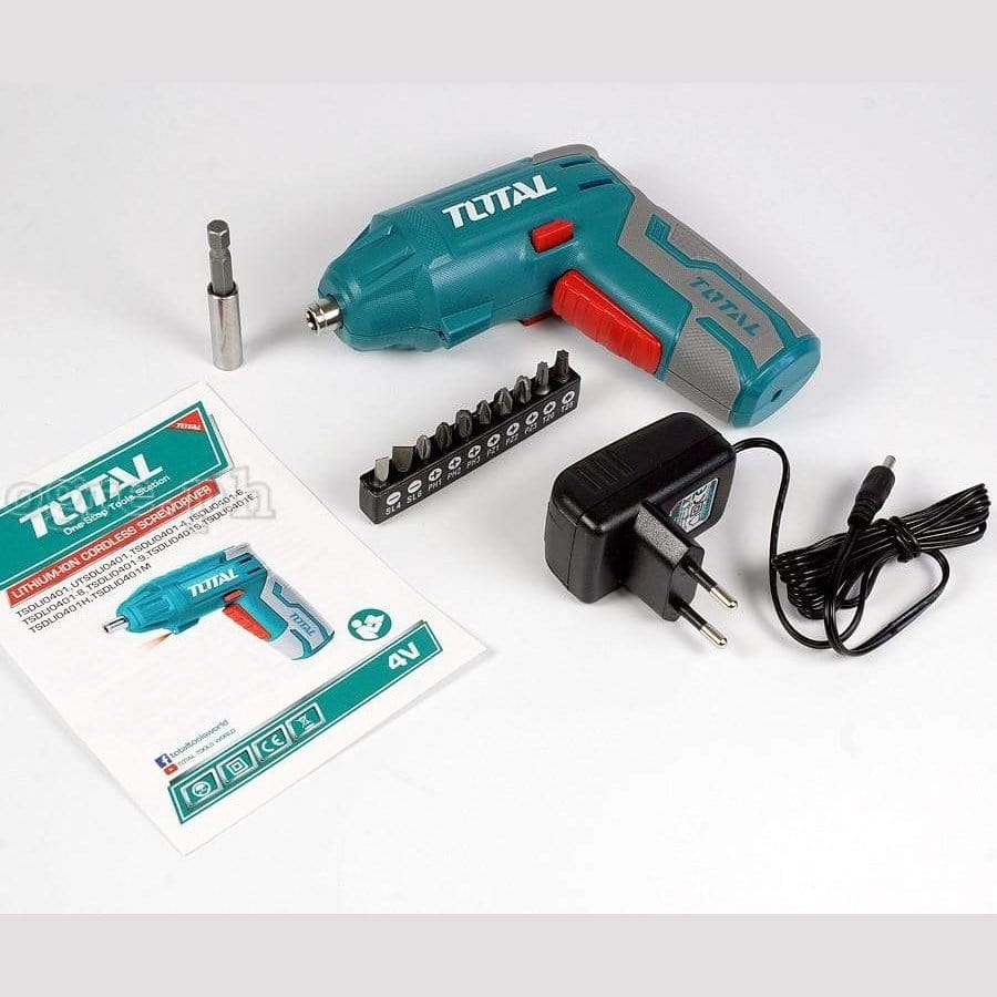 Total Powered Screwdriver Total 4V Cordless Screwdriver - TSDL10401