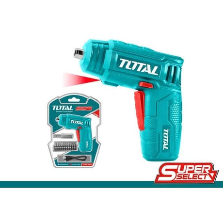 Total Powered Screwdriver Total 4V Li-ion Cordless Screwdriver - TSDLI0402