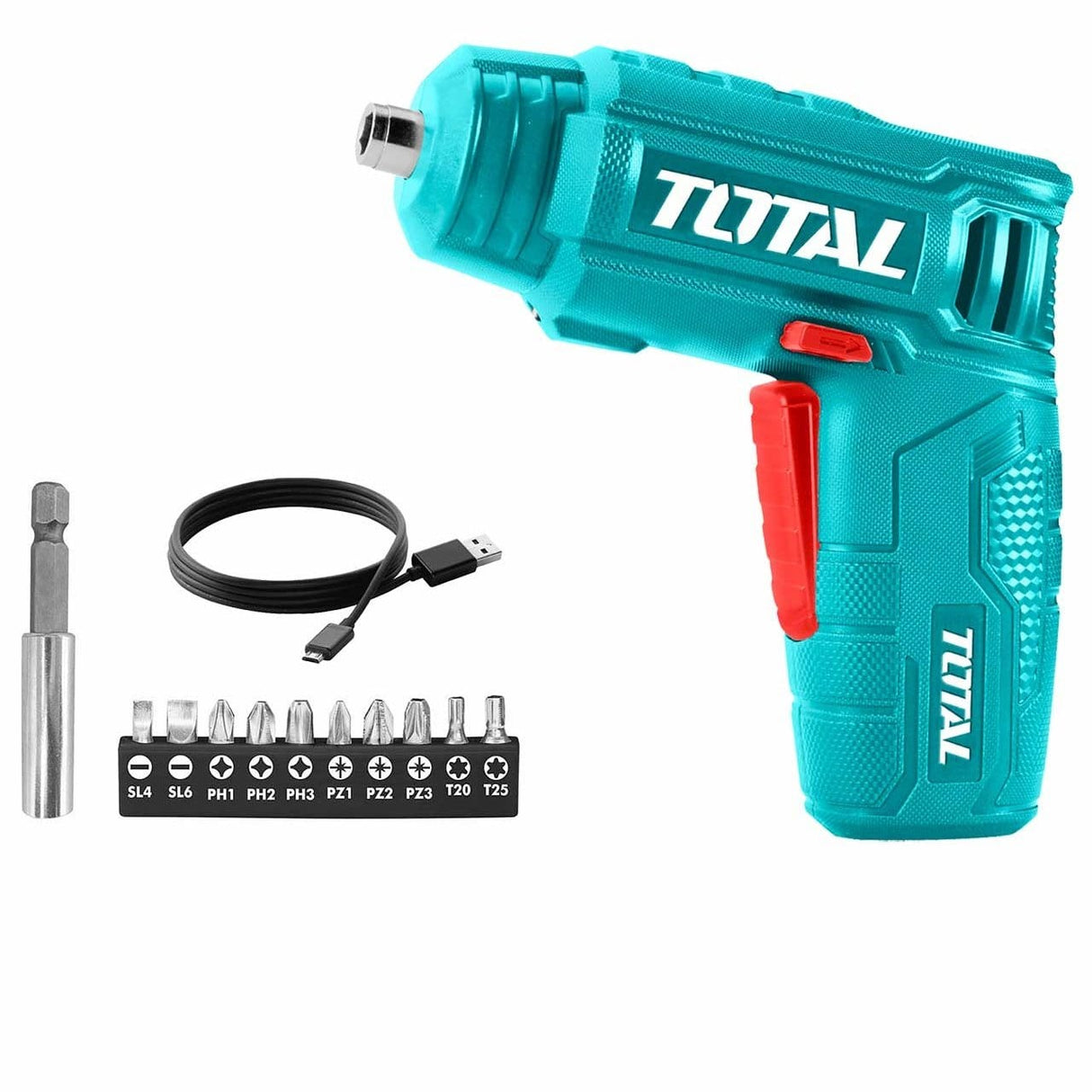 Total Powered Screwdriver Total 4V Li-ion Cordless Screwdriver - TSDLI0402