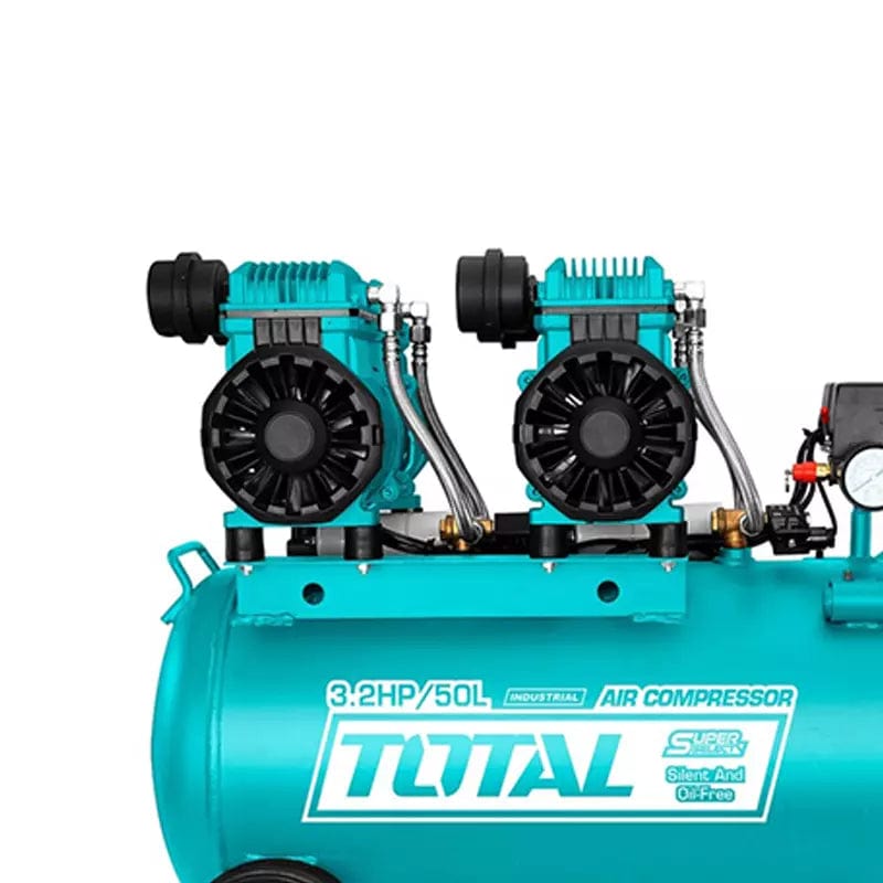 Total Compressor & Air Tool Accessories Total 50L Air Compressor 2×1200W (3.2HP) - TCS2240508