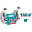 Total Bench & Stationary Tool Total 6" Bench Grinder 150W - TBG15015