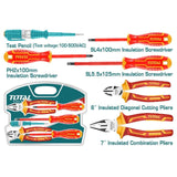 Total Screwdrivers Total 6 Pieces Insulated Hand Tools Set 1000V - THKIST3062