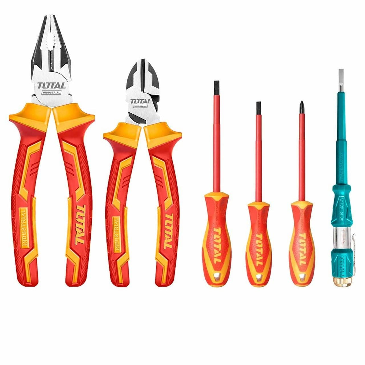 Total Screwdrivers Total 6 Pieces Insulated Hand Tools Set 1000V - THKIST3062