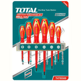 Total Screwdrivers Total 6 Pieces Insulated Screwdriver Set 1000V - THTIS566