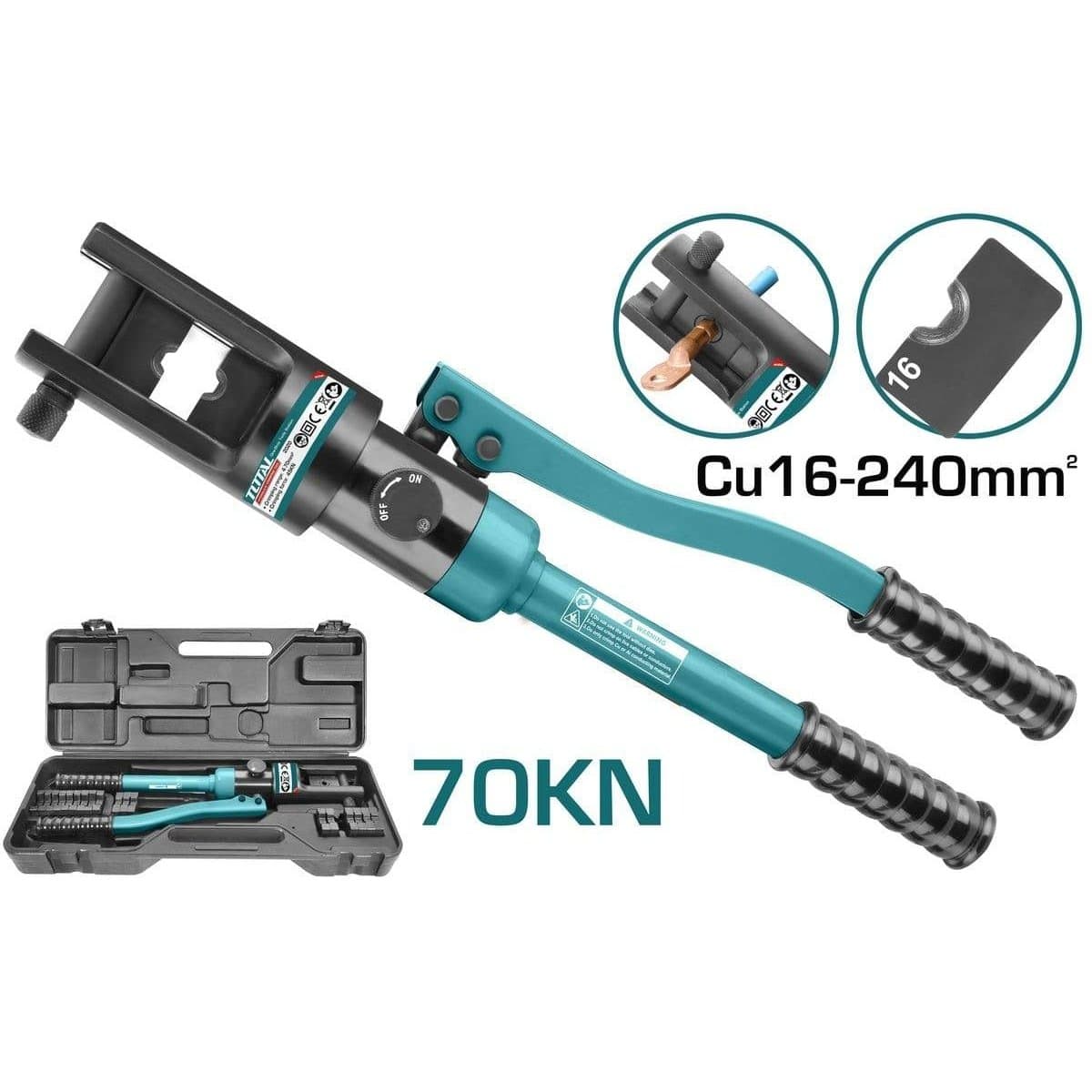 Total Specialty Power Tool Total 70KN Hydraulic Crimping Tool - THCT0240