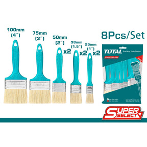 Total Paint Tools & Equipment Total 8 Pieces Paint Brush Set - THT8450801
