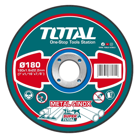 Total Grinding & Cutting Wheels Total Abrasive Metal Cutting Disc 180x1.6mm - TAC2161801