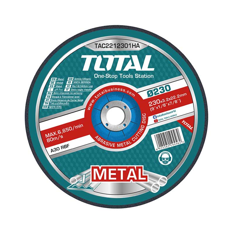 Total Grinding & Cutting Wheels Total Abrasive Metal Cutting Disc 230 x 3.0mm - TAC2212301HA