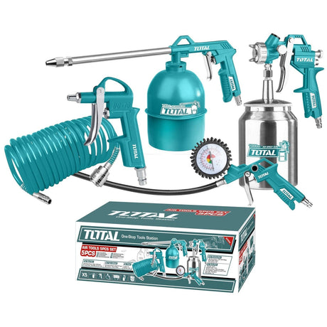 Total Spray Gun Total Air Tools 5 Pieces Set - TATK051