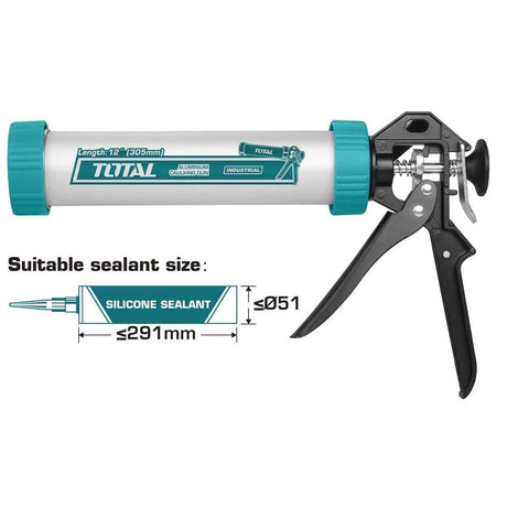 Total Caulking Gun Total Aluminum Caulking Gun 12'' - THT20112