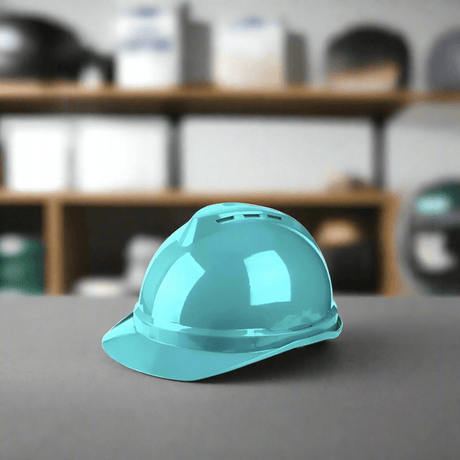 Total Safety Helmets Total Blue Safety Helmet with Ribbon Chin Strap - TSP2601
