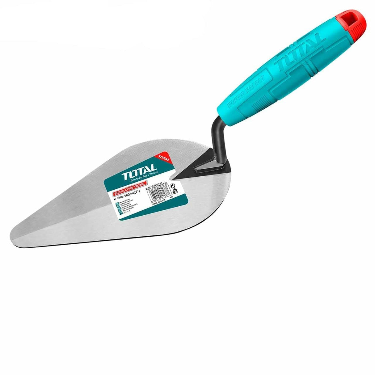 Total Specialty Hand Tools Total Bricklaying Trowel(plastic handle) 7''/180mm - THT827125