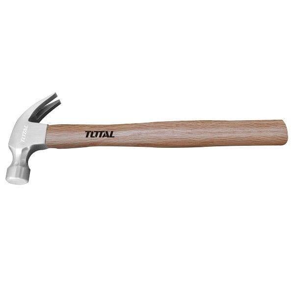 Total Hammers Mallets & Sledges Total Claw Hammer With Wooden Handle 450g - THTW7316