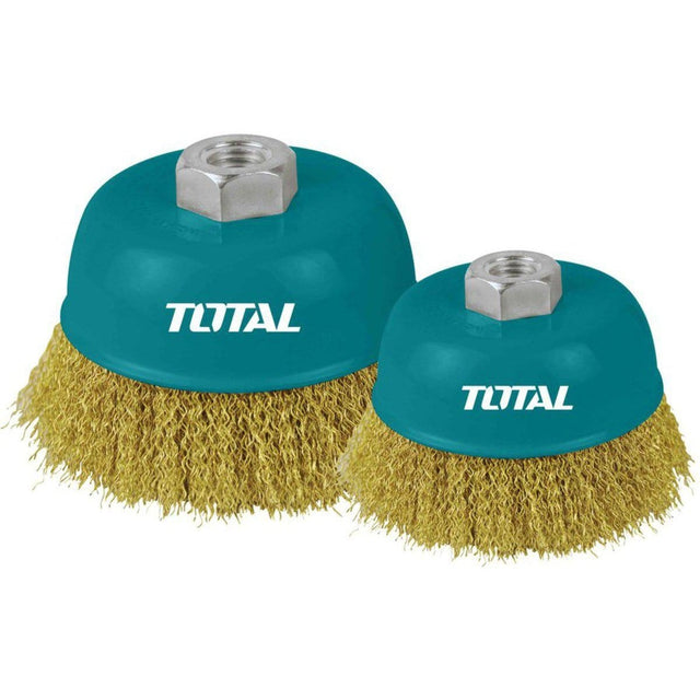 Total Wire Wheels & Brushes Total Crimped Cup Wire Brush (M14 X 2) - 4" & 5"