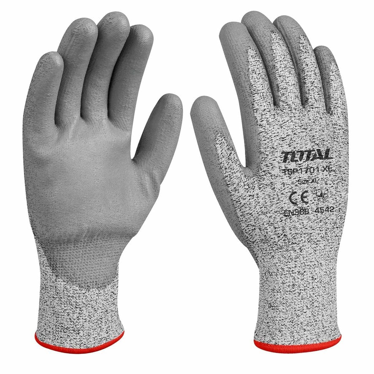 Total Work Gloves Total Cut-Resistant Gloves - TSP1701-XL