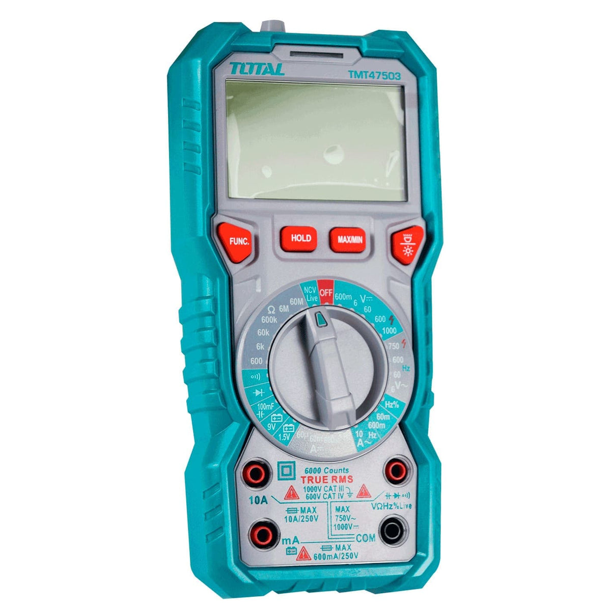 Total Digital Electric Multimeter 6000 Counts 1000V - TMT47503 | Supply ...