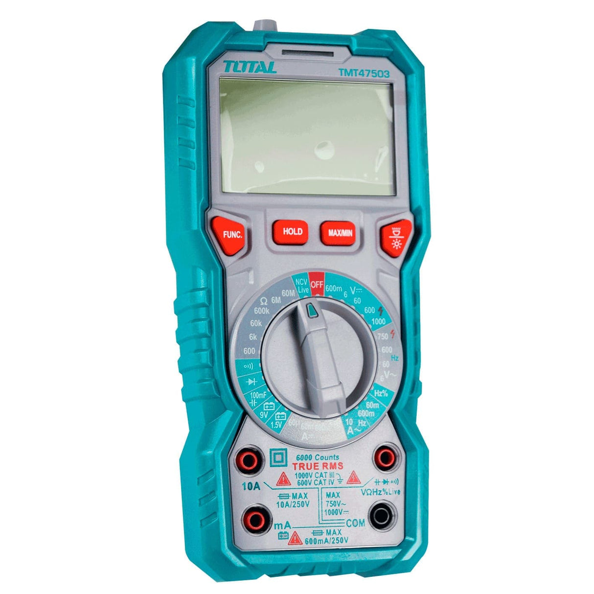 Total Digital Meter Total Digital Electric Multimeter 6000 Counts 1000V - TMT47503