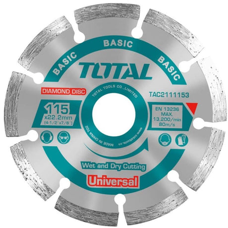 Total Grinding & Cutting Wheels Total Dry Diamond Disc 4½'' - TAC2111153M