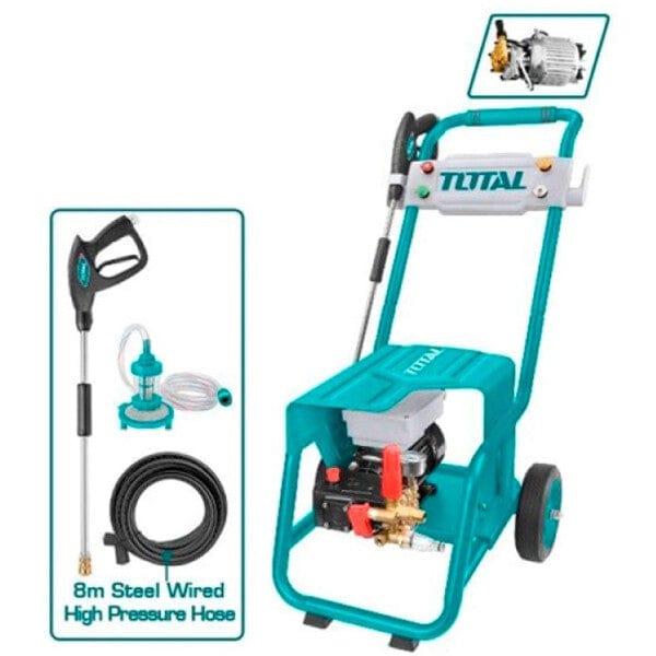 Total Pressure Washer Total High Pressure Washer 100Bar 2400W for Commercial Use - TGT11176