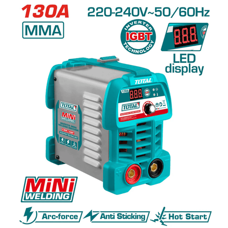 Total Welding Machine & Accessories Total Inverter MMA Welding Machine 130A - TW213049