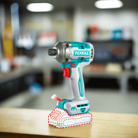 Total Drill Total Lithium-Ion 20V Brushless Cordless Impact Driver With Battery And Charger - TIRLI2023