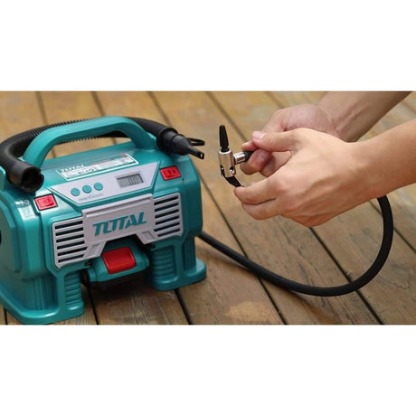 Total Compressor & Air Tool Accessories Total Lithium-Ion Cordless Auto Air Compressor 20V - TACLI2002