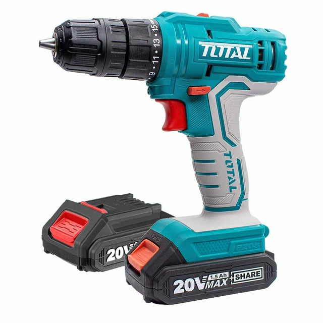 Total Drill Total Lithium-Ion Cordless Drill 20V with Two Batteries - TDLI20012