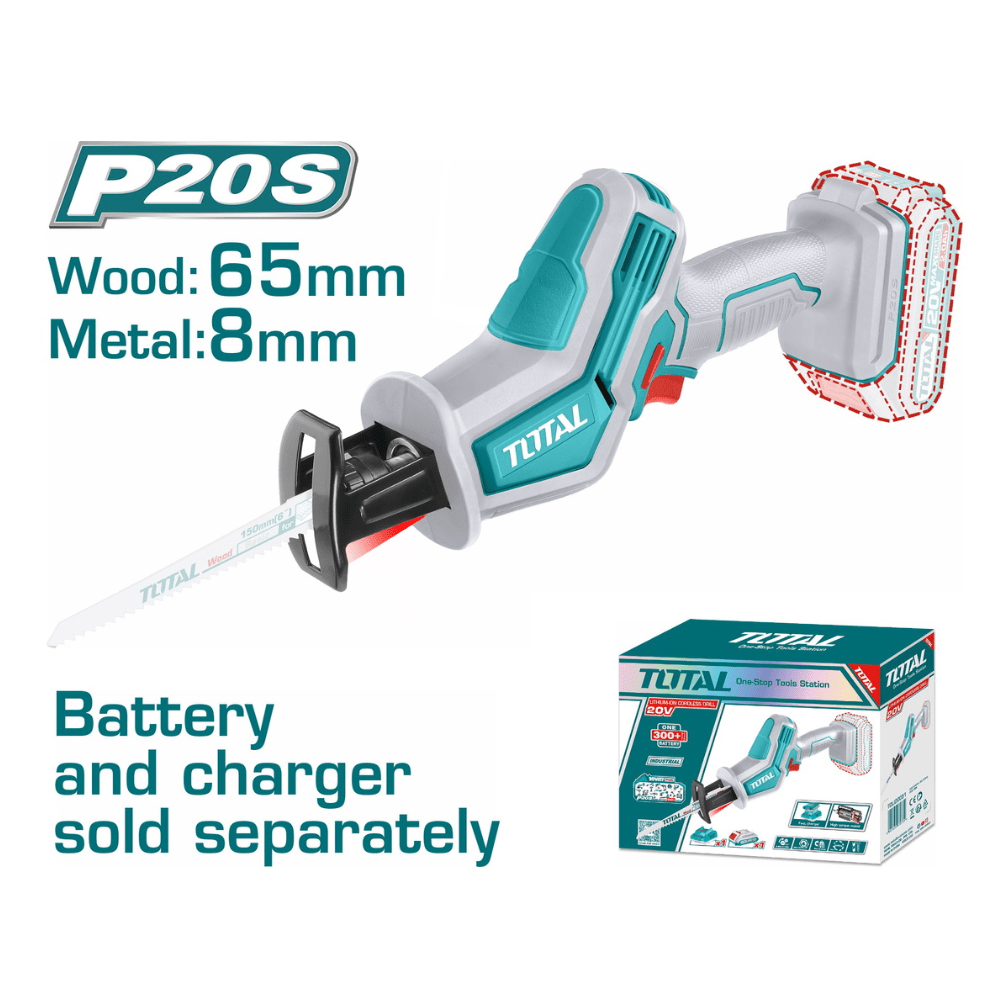 Total Reciprocating Saw Total Lithium-Ion Cordless Reciprocating Saw With Battery And Charger - TRSLI6506