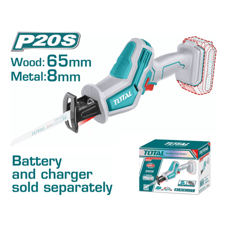 Total Reciprocating Saw Total Lithium-Ion Cordless Reciprocating Saw With Battery And Charger - TRSLI6506