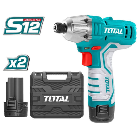 Total Impact Wrench & Driver Total Lithium-Ion Impact Driver with Two 12V Batteries - TIRLI1201