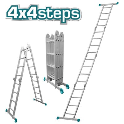 Total Ladder Total Multi-Purpose Aluminum Ladder 4x4 - THLAD04441