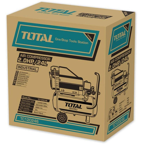 Total Compressor & Air Tool Accessories Total Oil Air Compressor 24 Liter - TC120246