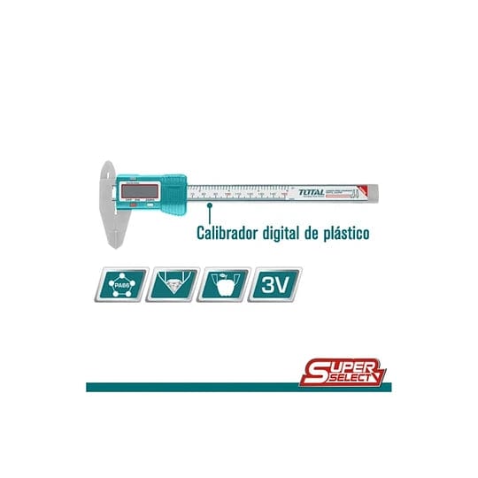 Total Marking Tools Total Plastic Digital Caliper 0-150mm - TMT331501