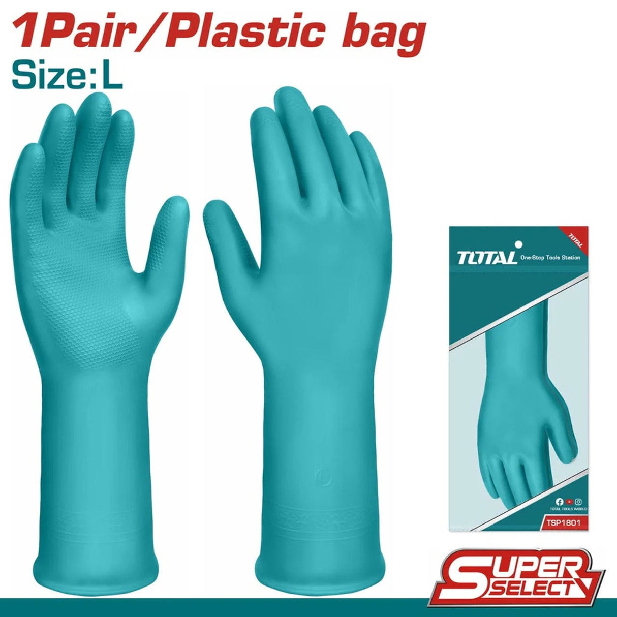 Total Work Gloves Total PVC Gloves - TSP1801