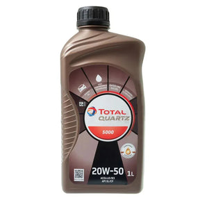 Total Engine Oils & Vehicle Fluids Total Quartz 5000 Engine Oil 1L/4L - 20W-50